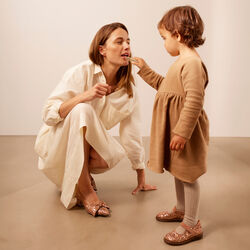 T&uuml;llschuhe in funkelndem Glitzer, Clay Glitter/Clay, ANGULUS