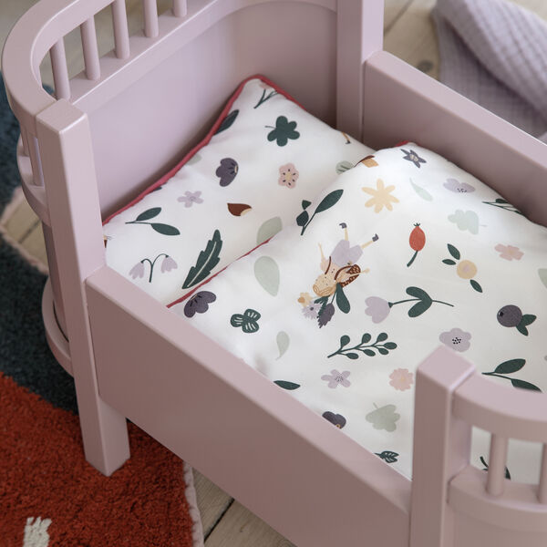 Doll's Bed with Mattress, blossom pink, Sebra
