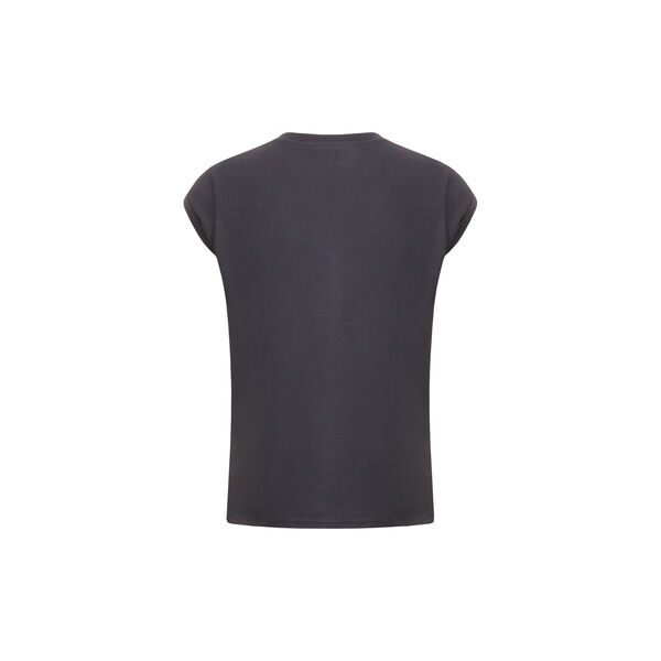 CC Heart Basic T-Shirt mit V-Ausschnitt, night sky blue, Coster Copenhagen