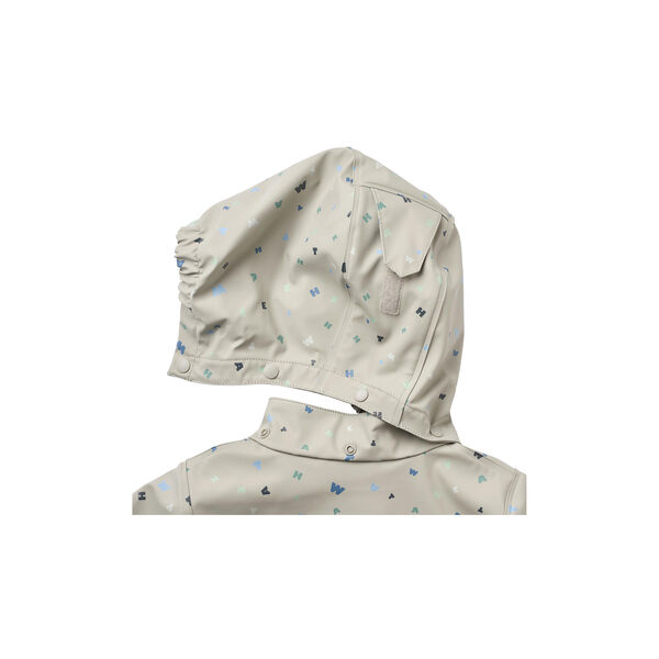 Rainwear Ollo jacke, light flint letters, Wheat