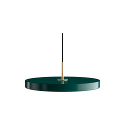 Asteria Plus Pendant, forest green/brass, UMAGE
