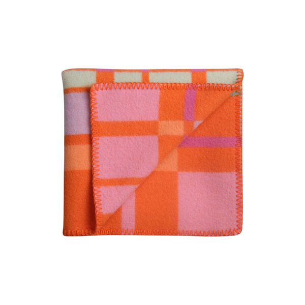 CITY Half Size Throw, orange, Røros Tweed