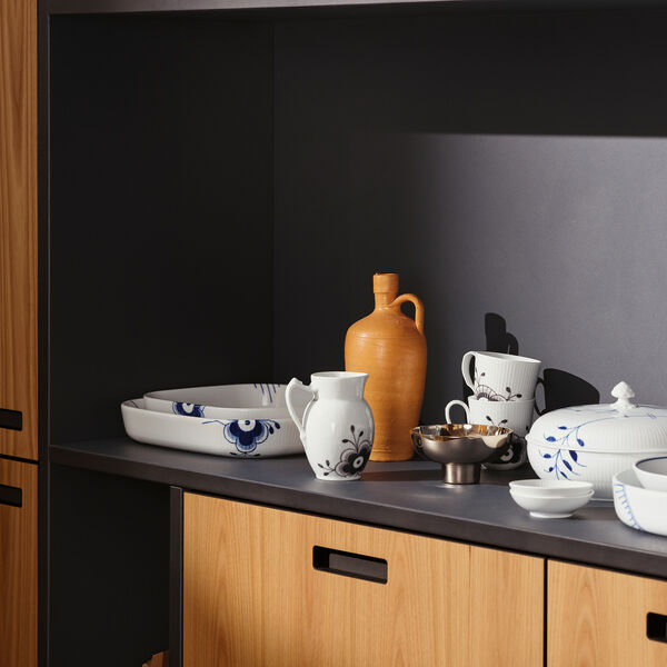 Schwarze Mega Riflet-Kanne 38 cl, Royal Copenhagen