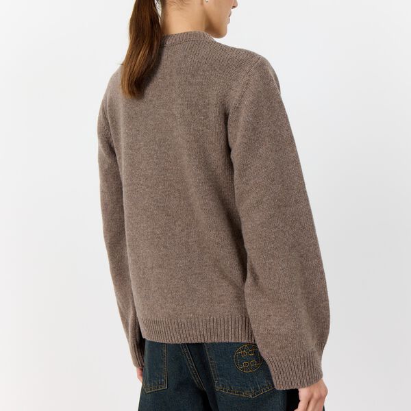 LR-PERLE 9 Cardigan, walnut melange, Levet&eacute; Room