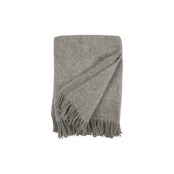 Gotland wool blanket, natural grey, Klippan Yllefabrik