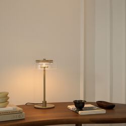 Blossi Small Table Lamp, nordic gold/clear, Nuura