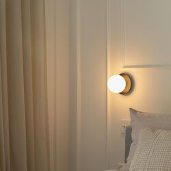 Liila 1 Small Wall Lamp, black/opal, Nuura