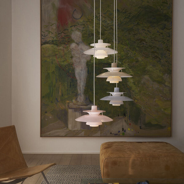 PH 5 320 Opal Pendant, opal pale rose, Louis Poulsen