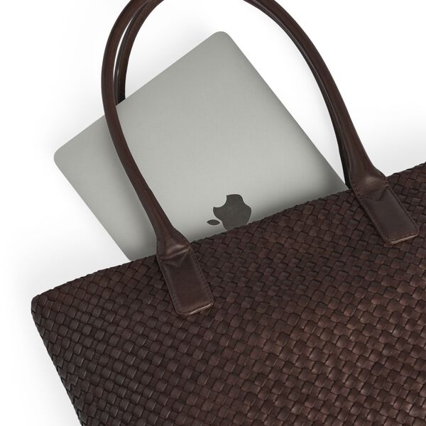 WrenMBG Shopper Weave, dark brown, Markberg