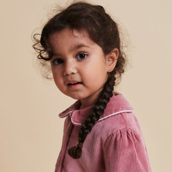 Cordbluse mit Stickerei, rose comb., Copenhagen Colors Organics