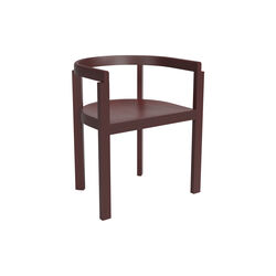After Chair, burgundy, Fritz Hansen