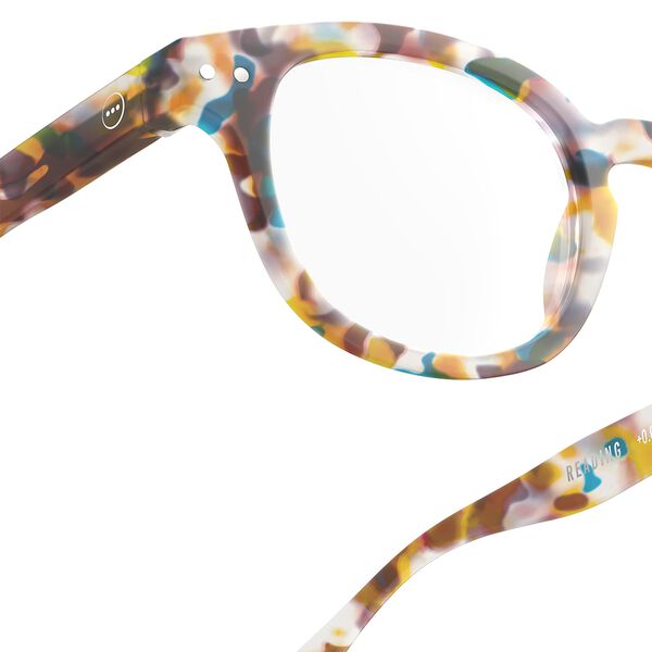 #C READING Brillen, blue tortoise, IZIPIZI