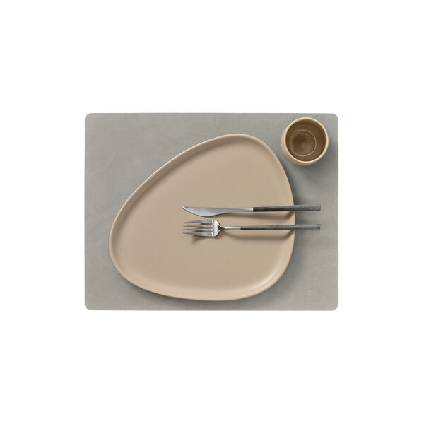 Nupo table mat Square L, grey, LIND DNA