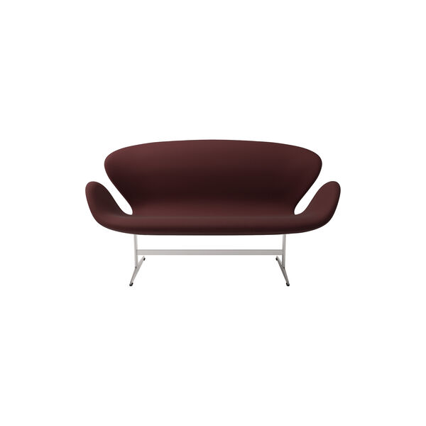 Swan&trade; Sofa 3321 2-Pers. Sofa, bordeaux, Fritz Hansen