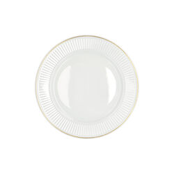 Plissé Plate Ø 28 cm, white/gold, Pillivuyt