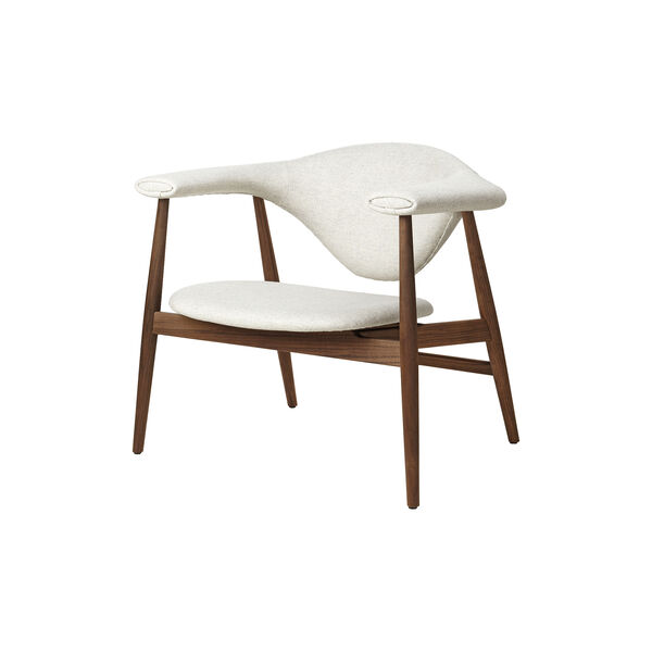 Masculo Lounge-Stuhl, Plain 0026/ge&ouml;lter amerikanischer Nussbaum, GUBI