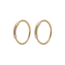 RAQUEL Mini hoops, gold plated, Pilgrim