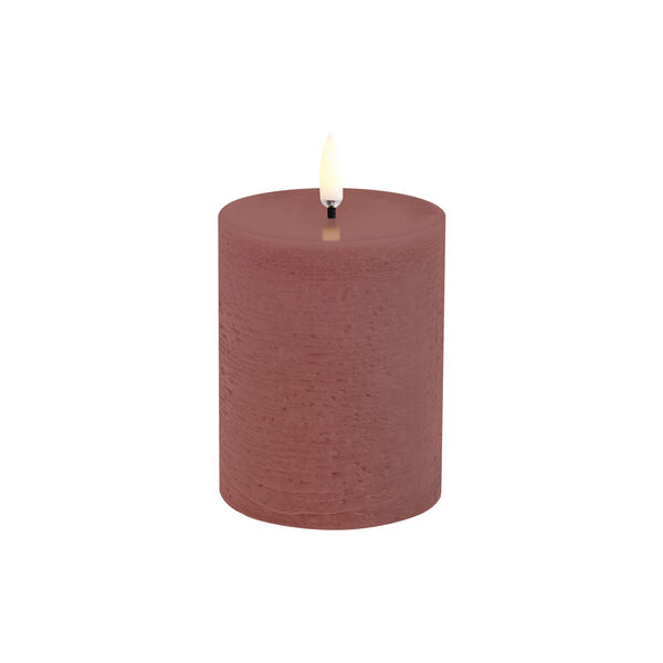 LED Pillar Candle 10 cm, terracotta, Uyuni Lighting