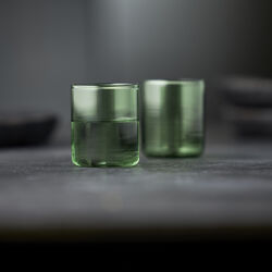 Torino Shot Glass 2 pcs, green, Lyngby Glas