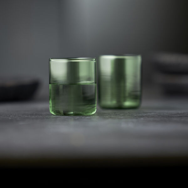 Torino Shot Glass 2 pcs, green, Lyngby Glas