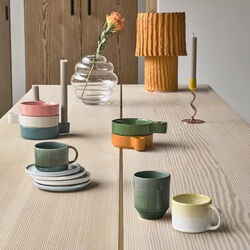 Styles Henkelbecher, 2 Stk., gelb/creme, Villa Collection