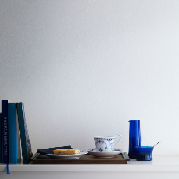 Musselmalet Halbspitze Tasse mit Untertasse, Royal Copenhagen