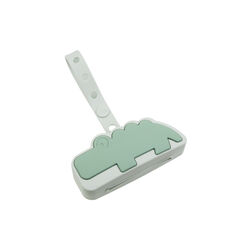 Croco Silikon Schnullerhalter, grün, Done by Deer