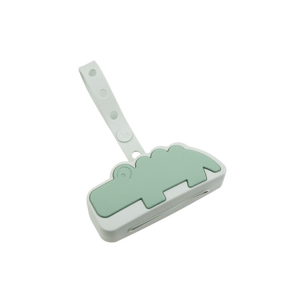 Croco Silikon Schnullerhalter, grün, Done by Deer