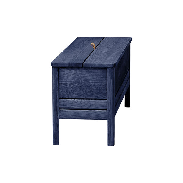 A Line Storage Bench, indigo blue, Form & Refine