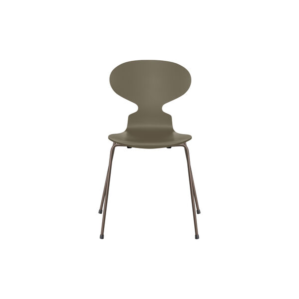 Ant&trade; 3101 volllackierter Stuhl, olive green/brown bronze, Fritz Hansen