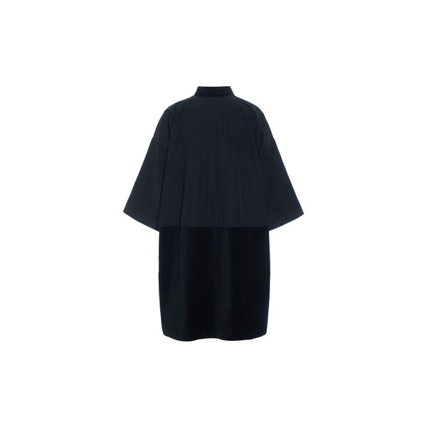 Fukkura poplin coat dress, black, BITTE KAI RAND
