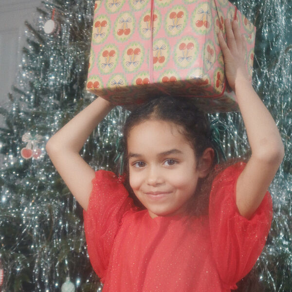 Geschenkpapier, cherry Schleife/Kaluka, Konges Sl&oslash;jd