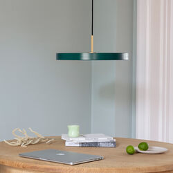 Asteria Plus Pendant, forest green/brass, UMAGE