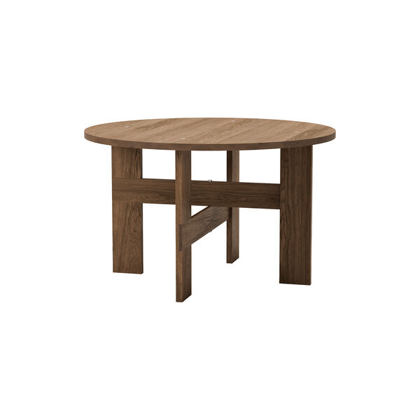 Mio Table &Oslash;120, stained oak, Thorup Copenhagen