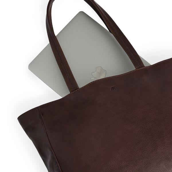 EmberMBG Shopper Soft Vintage, chocolate brown w/br. gold, Markberg