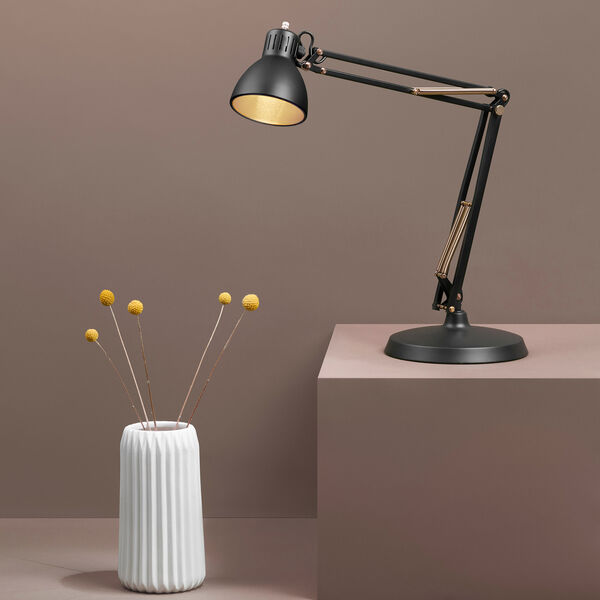 ARCHI T1 Junior Table Lamp, black/gold, Nordic Living