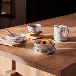 Musselmalet Gerippt Teekanne 75 cl, Royal Copenhagen