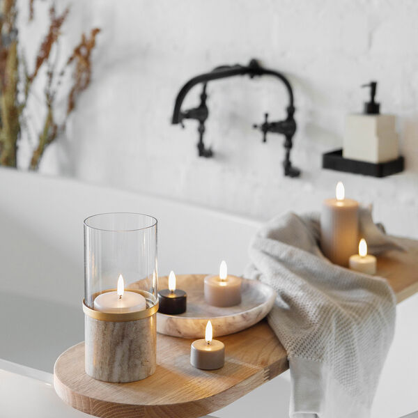 Marble Lantern, desert beige, Uyuni Lighting