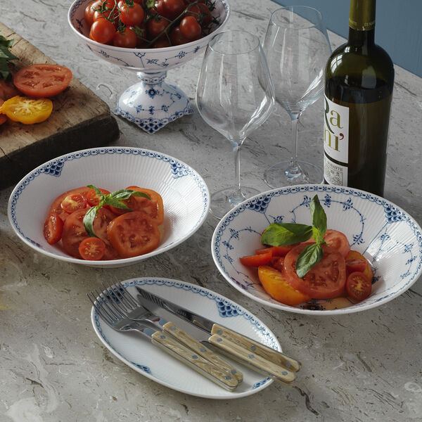 Musselmalet Halbspitze tiefer Teller &Oslash; 24 cm, Royal Copenhagen