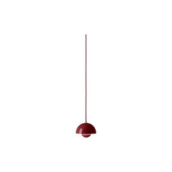 Flowerpot VP10 Pendant, vermilion red Flowerpot VP10 Pendant, vermilion red, &Tradition