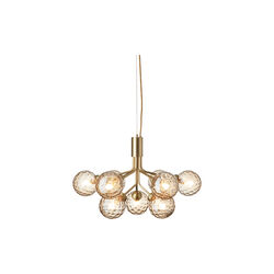 Apiales 9 Pendant, brushed brass/optic gold, Nuura