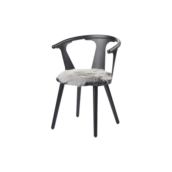 Neuseel&auml;ndisches langhaariges Lammfell-Sitzkissen, steel, NATURES Collection