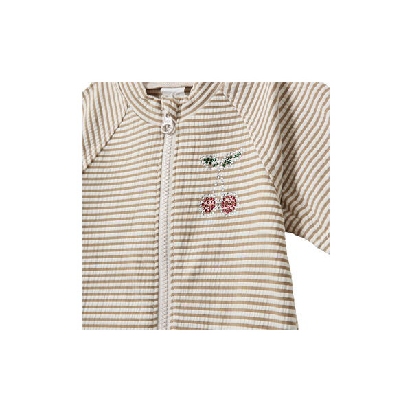 TillaKB Swimsuit, warm stone stripe, Sofie Schnoor