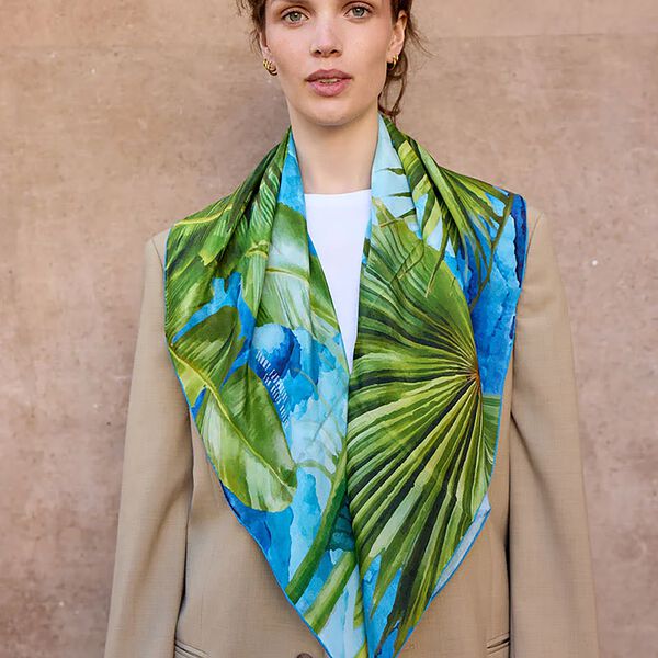 TROPICAL&nbsp;ISLAND&nbsp;Schal, blau, Bella Ballou