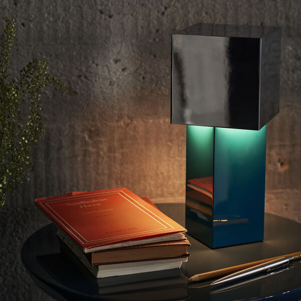 Pivot ATD7 Portable Table Lamp, blue silver, &Tradition
