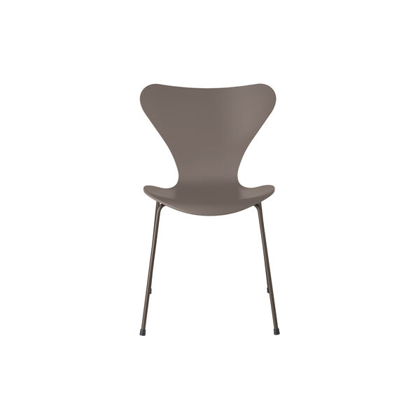 Serie 7&trade; 3107 volllackierter Stuhl, deep clay/brown bronze, Fritz Hansen
