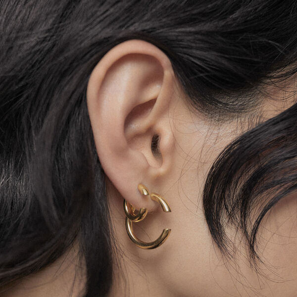 Disrupted Hoop, gold, Maria Black