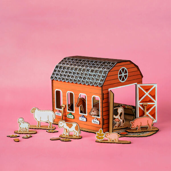 The Farm Wooden Toy | Barn Life, Crateit