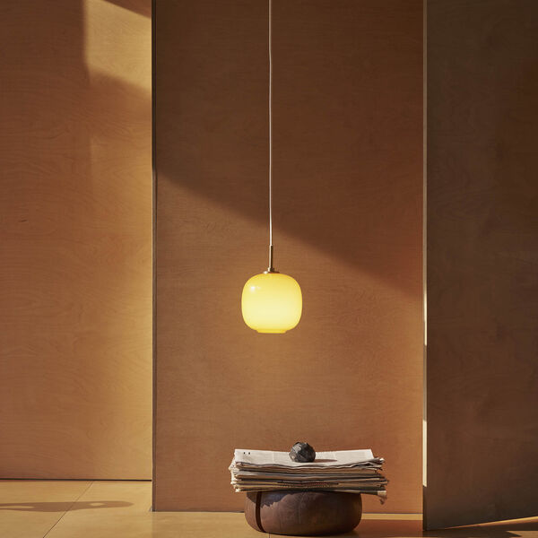 VL45 Radiohus Pendant, amber, Louis Poulsen