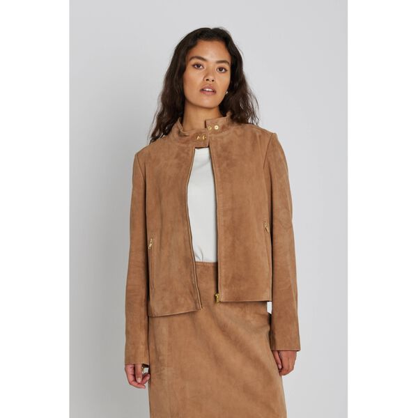 1014PBOVidana suede jacket, camel, PBO